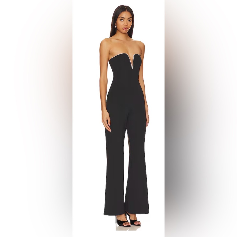 Good American Sleek Black Jumpsuit - Picture 3 of 9